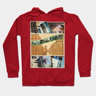 Greetings from Hamburg in Germany vintage style retro souvenir Hoodie